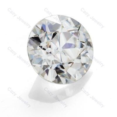 China Color Play Or Fire Cazy Jewelry Making VVS1 Customized GH Available Wholesale Old Europe White Cut Round Loose Gemstone Synthetic Moissanite Stone for sale