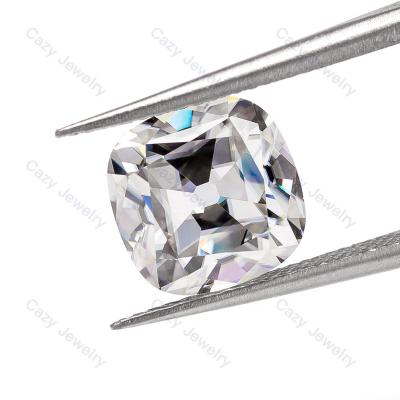 China Fire Available Color Play or Jewelry Making Factory VVS1 Wholesale Manufacturer IJ White OEC Cut Cushion Loose Gemstone Moissanite Synthetic Stone for sale