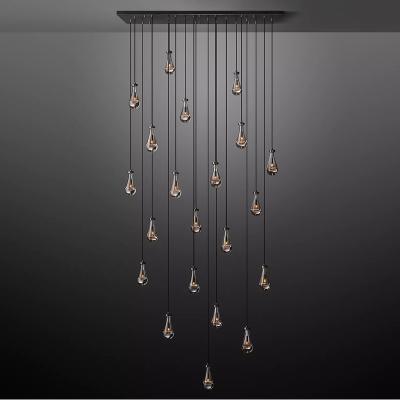 China Newest Modern Innovation Led Modern Ceiling Fixtures Extra Large Square Chandelier K9 Dining Room Pendant Chandeliers for sale