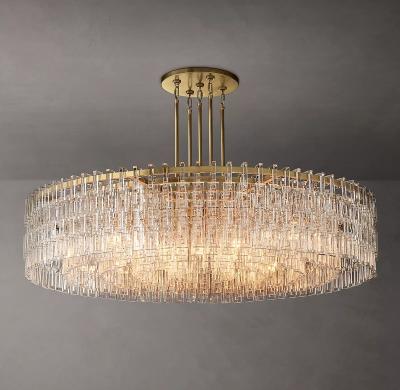 China 60 Inch Modern Marignan Crystal Glass K9 Brass Round Chandelier Modern Chandelier for sale