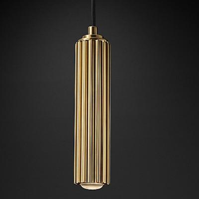 China Modern K9 Crystal Lens Davenport Graceful Fluted Glass Column Gold Brass Outdoor Wall Hanging Casting Glass Lamp for sale