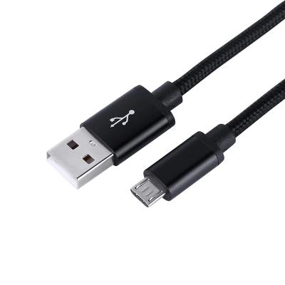 China MP3/MP4 Player W-Stripe Braid USB AM/Micro Cable Nylon Data Line Fast Charging Micro Cable For Android for sale