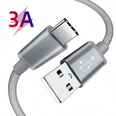 China Factory Price 3A Speed ​​Fast Charging Braided Data Cable For Computer Mobile Phone C Port 1M USB Universal Cable for sale