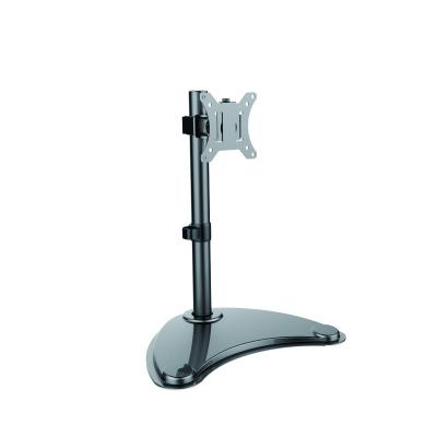 China Steel Single Free Standing Desktop Monitor Mount Computer Screen Stand SS02-B01 for sale