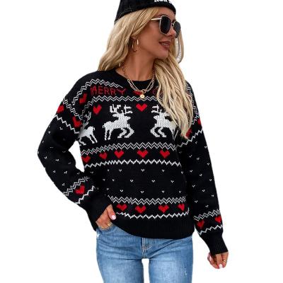 China Custom Acrylic Ugly Sweater Anti-Wrinkle Ugly Sweater Women Christmas Sweater Wholesaler Knitted Unisex Merry Christmas Acrylic Sweater for sale