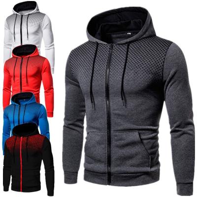 China Autumn And Winter New Fashion European and American casual men's cardigan custom hooded men's sweater for sale