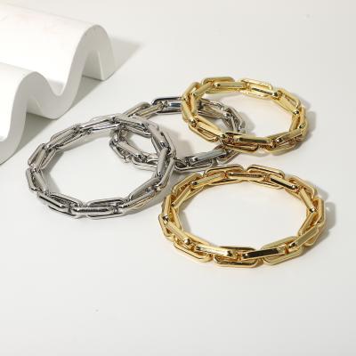 China 2021 New Metal Interlocking Elastic Chain Bracelet Alloy Bracelet Casual / Sporty Pendant Chain Jewelry for sale