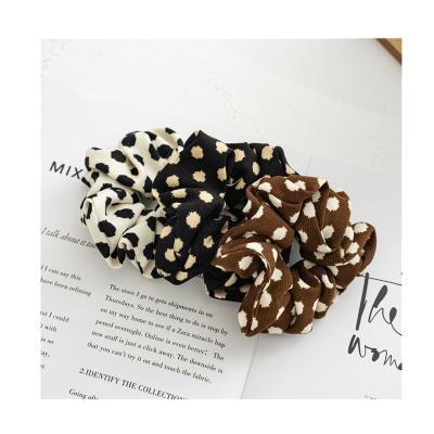 China New Fashion Hair Accessories Elastic Hair Band Polka Dot Hair Scrunchies For Women for sale