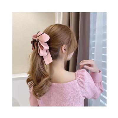 China New Fashion Sliver Hair Clips Women's Sweet Summer Hair Accessories Big Large Bows Hairpins for sale