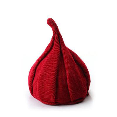 China New JOINT hot sale high quality very cute knit winter hat with long tail for baby kids for sale