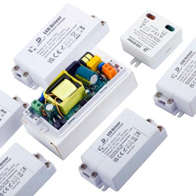 China Custom Capacitor DUSKTEC Constant Voltage 6-75W 0.5-6.25A AC 100-240V Explosion Proof DC 12V 24V Single Channel Output Led Power Supply Transformer Driver for sale