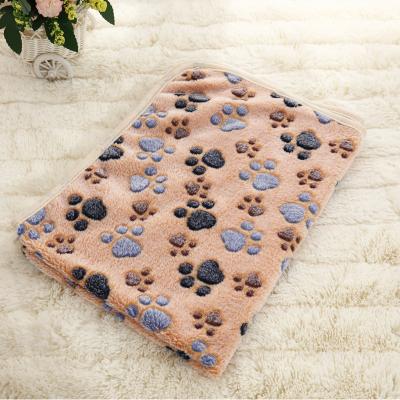 China New Style Breathable Indoor Polyester Rectangular Dog Mattress, High Quality Flannel Shorts Plush Pet Travel Blanket for Dogs and Cats for sale