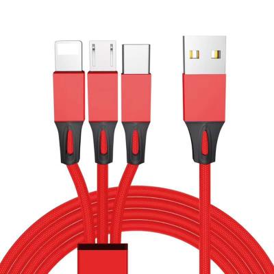 China MP3/MP4 Player Usb Cables For Phones Phones Usb Cable 3 In 1 Usb Cable for sale