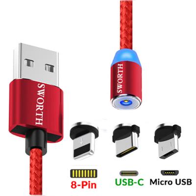 China MP3/MP4 Player USB Cable Micro USB Charging Cable Short Magnetic Charging Extension Cable for sale