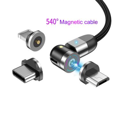 China MP3/MP4 player 540 in 1 degree 3 magnetic charging cable usb charging cable only for iphone usb cable for sale