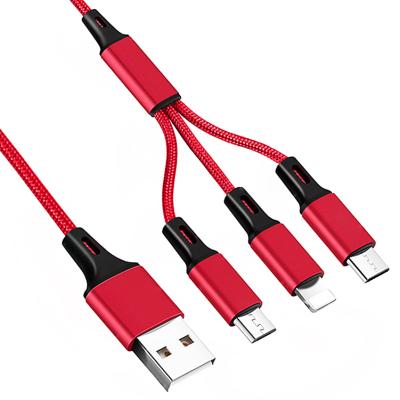 China MP3/MP4 player 3in1 usb cable 3 in 1 usb charger cable for sale