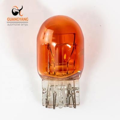 China Car turning light hot sale t20 12v21/5w auto bulb amber color manufacturer factory for sale