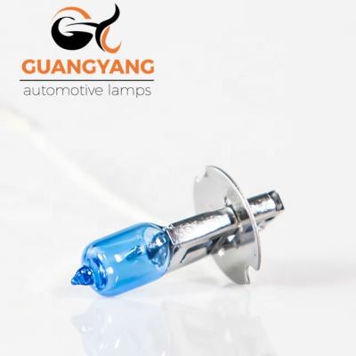 China Car light factory aoto lamp h3 12v 100w blue headlight halogen bulb for sale