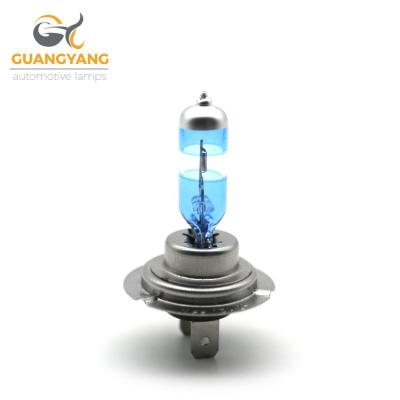 China Car light h7 12v 55w 5000k 24v 100w super white quartz glass auto halogen bulb for sale