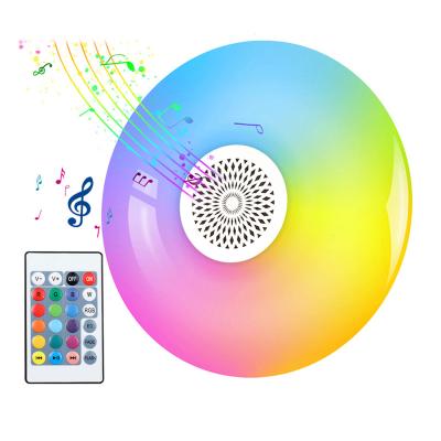 China Music Smart LED Lamp High Power RGB Music Lamp with Speaker Remote Control Music Bulb Light Smart Indoor Lamp for sale