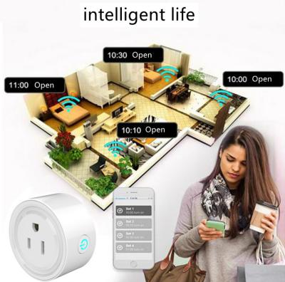 China Smart Home Voice Control Alexa Switch Timer Socket DOSYU WIFI TUYA Mobile APP for sale