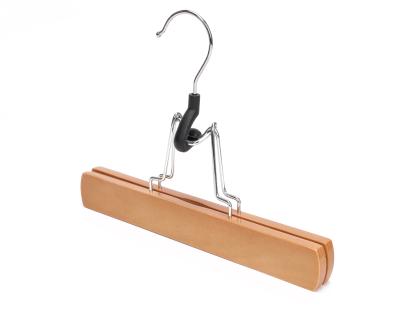 China Anti-Slip Retail Custom Wooden Hair Hanger Extension for sale