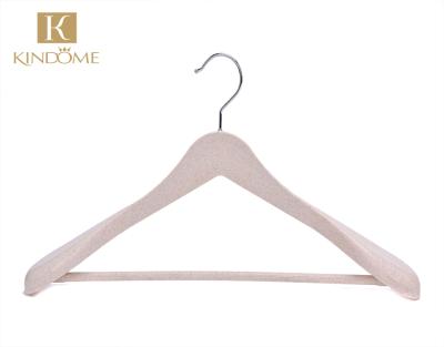 China Wholesale Wheat Straw Biodegradable Plastic Clothes Display OEM Hanger for sale