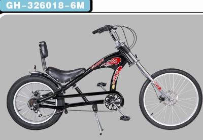 China 20''-24'' Chopper Bike in Whole Black with Aluminum Alloy Fork Material and Fat Tire for sale