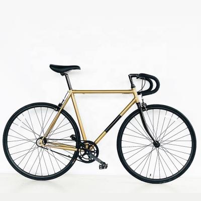 China OEM Color 700C Lugged Frame Fixie Gear Bicycle with Aluminium Parts and Steel Frame for sale