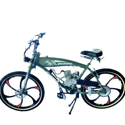 China 80CC Gas Bike Motorized Bicycle Chopper Fork 40-60km/h Max. Speed 2-Stroke or 4-Stroke for sale