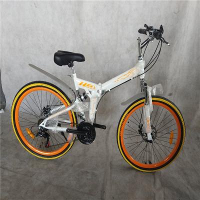 China 1.8m Cuadro plegable de suspensión completa bicicleta de montaña para adultos con un peso bruto de 17 kg en venta