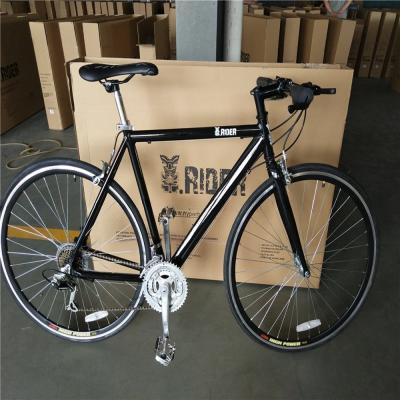 China Black Color 21 Speed Double V Brake Fitness Racing Road Bike Customize Logo for Men for sale