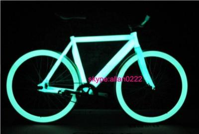 China Aluminum 700C FIXED GEAR BICYCLE Glow in the Dark Lightweight and Durable for sale