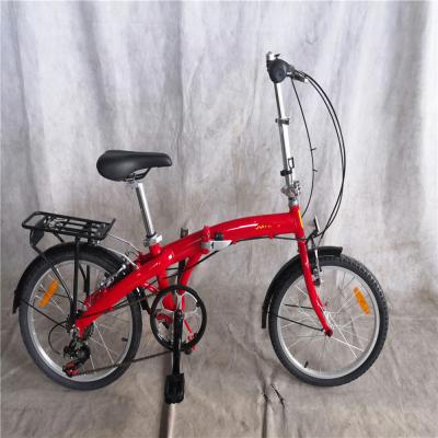 China 20 Inch Unisex Hybrid Folding Bike with 7 Gears and Aluminum V Brake Alloy Hub Quando for sale