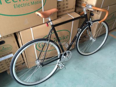 China Bicicleta de velocidad fija de 700C con freno de calibre R Vintage Drop Bar Fixie Bike en venta