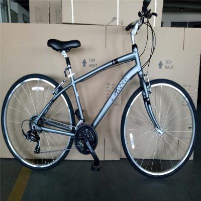 China Customize Aluminum Frame 21S Women's Urban Bike Fitness Bikes Hybrid Bicycle for Adult for sale