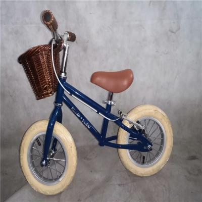 China Steel Fork and Frame Balance Bike for Children 3-5 Years Old Blue Color 12 Inch for sale