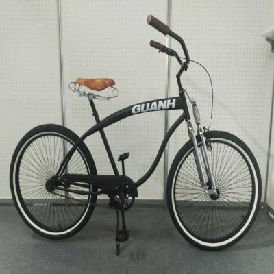 China 26 Inch Men's Single Speed Vintage Spring Fork Beach Cruiser for Flatland Competition for sale