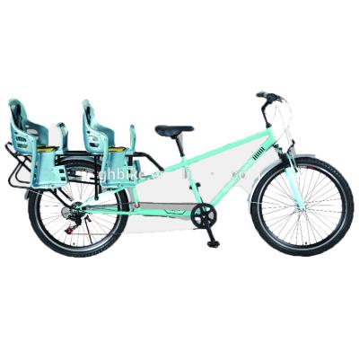 Cina 21 velocità ingranaggi Tandem bicicletta per due corridori Design pieghevole NO ruote di addestramento in vendita