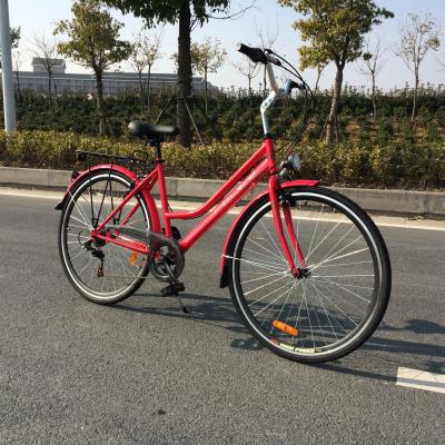 China Straße 28 Zoll Ofo 7 Geschwindigkeiten Retro Damen Frauen Mädchen CE Dutch Style Weißes City Bike zu verkaufen