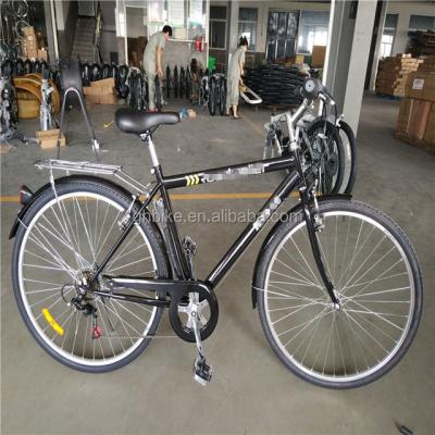 China Erwachsenen-Hybrid-Fahrrad 700C 6 Speed Lady City Cruiser Fahrrad mit Bruttogewicht 17 kg zu verkaufen