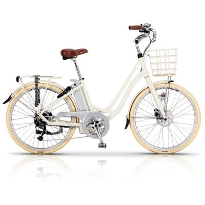 China Max Speed 45KM/H 48V500W 14AH 7 Speeds Aluminum Frame Disc Brake Electric Hybrid Bike for sale