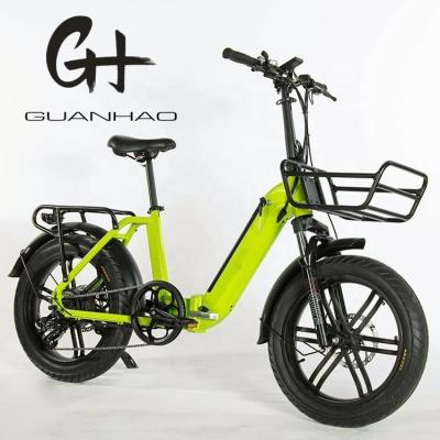 China 750W Magwheel Motor A través de Aluminio Cuadro Plegable Suspensión de la horquilla Bicicleta Plegable Eléctrica en venta