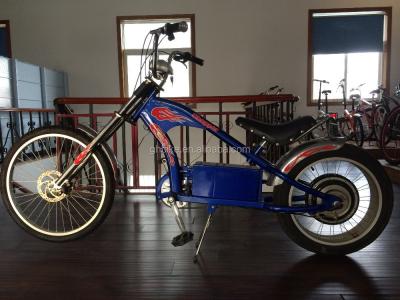 China Bicicleta eléctrica Adult Chopper Bicicleta con pedal de plástico y motor sin escobillas en el mejor de los casos en venta