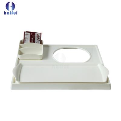 China Eco-friendly ABS Melamine Hospitality Supplies Hotel Serving Tray In Electric Kettle Tray Set Wholesale for sale