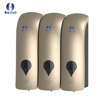 China Wall Mount Eco-friendly Material Hotel Use Foam Soap Dispenser Liquid Soap Dispenser Triple Hand Soap Dispenser for sale