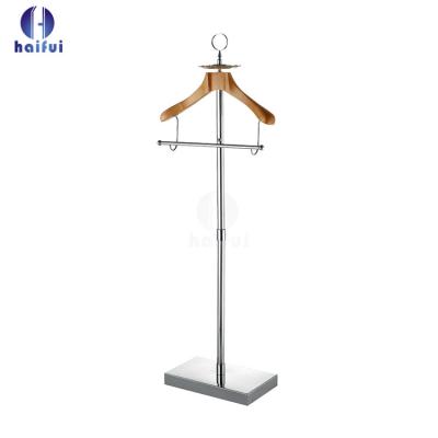 China Modern Hotel Guest Room Stainless Steel Coat Rack Coat Stand Rack for sale