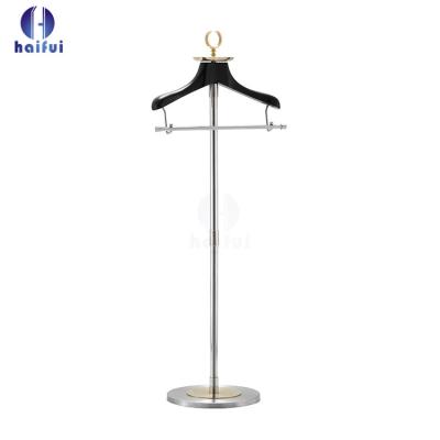 China 5 star hotel modern luxury guest room and home living room stainless steel fabric coat hanger rack rack wholesale for sale