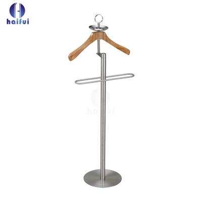 China Wholesale Hotel Stainless Steel Coat Rack Cloth Rack Hanger Rack Modern Luxury Cloth Rack And Boutique Hotel Supplies for sale