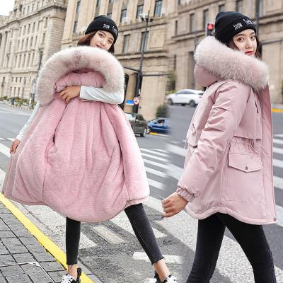 China New Breathable Korean Version Of Cotton Thick Loose Warm Coat Plus Size Padded Jacket Women's Winter Down Cotton Coat for sale